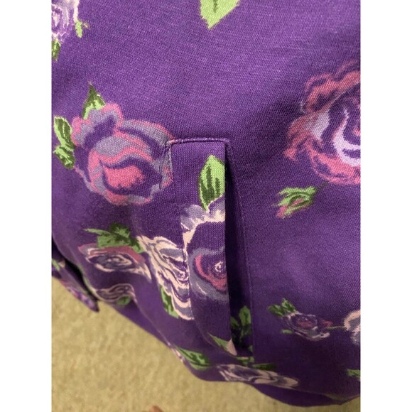 Women’s’ Floral Fleece Jacket in Cotton Blend Size PL - Picture 12 of 12